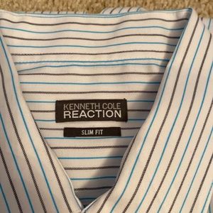 Kenneth Cole Reaction dress shirt slim fit 17 34/35